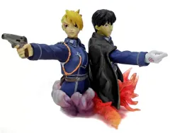 【中古】食玩 トレーディングフィギュア リザ・ホークアイ＆ロイ・マスタング 「鋼の錬金術師 キャラクターズDX」