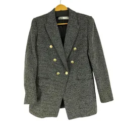 ザラ ZARA ツイードテーラードジャケット レディース import：L 