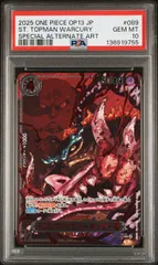 【PSA10】トップマン・ウォーキュリー聖(SP/R★){黒}〈OP13-089〉[[OP-13]ブースターパック受け継がれる意志]書き下ろし パラレル 赤