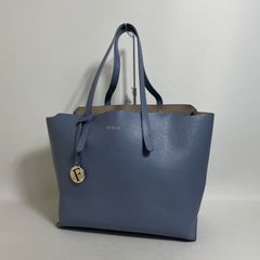 2607-213｜フルラ トートバッグ レザー グレー - メルカリ