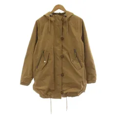 ザラ ベーシック ZARA BASIC コート モッズコート ミリタリーコート XS ベージュ フード付き 長袖 無地 /DU