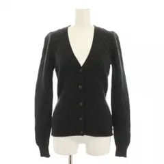 ラルフローレン RALPH LAUREN カーディガン ニット ウール M チャコールグレー Vネック 長袖 ケーブル編み SS-RL-KA-2015 /YM