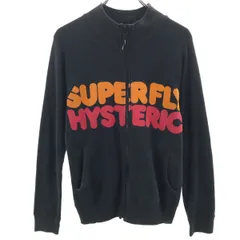 HYSTERIC GLAMOUR ヒステリックグラマー 日本製 ジップジャケット FREE チャコールブラック レディース 古着のサムネイル