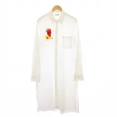 サイト s'yte ヨウジヤマモト フラワー刺繍ロングシャツ 長袖 3 白 UH-B74-080 /KH