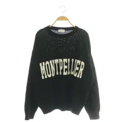 スローブ イエナ SLOBE IENA  ウォッシャブル エアリーPeロゴニット セーター 黒 ブラック /SS ■OS ■SH