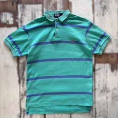 POLO by RALPH LAUREN  USA製　ポロシャツ ボーダー グリーン Sサイズ