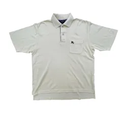 BURBERRY GOLF バーバリー 半袖 ポロシャツ イエロー ロゴ コットン100％ Ｍサイズ ゴルフウエア