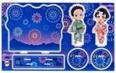 【中古】アクリルスタンド・アクリルパネル 狛治＆恋雪 ジオラマアクリルスタンドセット 「鬼滅の刃 花火大会2025 ufotable WEBSHOPくじ 狛治と恋雪」 A賞