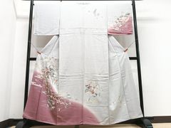 平和屋着物○極上 十日町 名門 滝泰謹製 訪問着 おぼろ染め 襲絞り