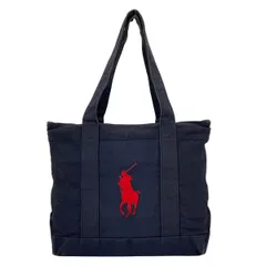 POLObyRalphLauren(ポロラルフローレン) トートバッグ ビッグポニー ネイビー