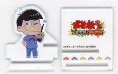 【中古】スマホ・モバイルスタンド(アクリル) カラ松 「おそ松さん～ヒピポ族と輝く果実～×謝謝珍珠(シェイシェイパール) スマホスタンド 」
