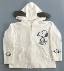 【中古】アウターウェア スヌーピー ジャガードパーカー アイボリー フリーサイズ 「PEANUTS(SNOOPY)×gelato pique(ジェラートピケ)」