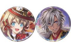 [중고] 배지 핀즈 애슈탈 유카 56mm 캔 배지 2개 세트 [MAGIC 복권 퀴즈 RPG 마법사와 검은 고양이 위즈 12th ANNIVERSARY 복권] D-12상
