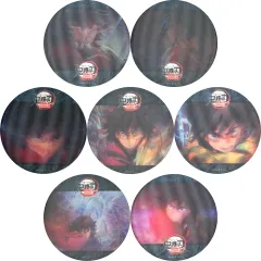 【中古】バッジ・ピンズ 全7種セット 「劇場版 鬼滅の刃 無限城編 第一章 猗窩座再来×ufotable Cafe×マチ★アソビCAFE 決戦の火蓋を切る 第1期 炭治郎＆義勇VS猗窩座 第一期 水の呼吸ランダムアクションアニメーション缶バッジ」