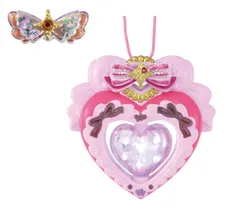 新品 [バンダイ(BANDAI)] キミとアイドルプリキュア♪ キミとアイドル変身アイドルハートブローチ（特典：プリキュアキラルンリボン キュアズキューン＆キュアキッスver.付き）
