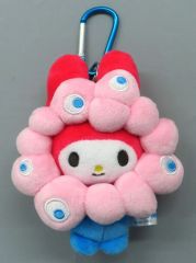関西万博内限定 ミャクミャク マイメロディ ぬいぐるみキーホルダー