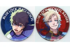 【中古】バッジ・ピンズ 潔世一＆ミヒャエル・カイザー 描き下ろし缶バッジ2個セット 「SHINJUKU ART WEEK ブルーロック×伊勢丹」