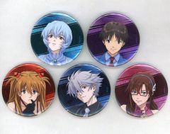 [중고] 배지 핀스 집합 캔 배지 5개 세트 [신세기 에반게리온 30주년 기념전 ALL OF EVANGELION]