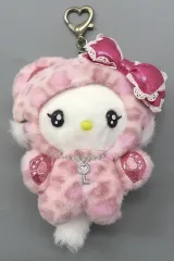 【中古】ぬいぐるみマスコット・ぬいぐるみバッジ チャーミーキティ ギャルネコデザインシリーズ マスコットホルダー 「サンリオキャラクターズ」