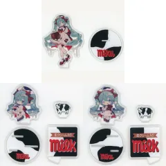 【中古】アクリルスタンド・アクリルパネル 全3種セット アクリルスタンド 「初音ミク×チロルチョコ」