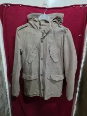 DIESEL カーキ色 フード付きマウンテンパーカー アウター/1