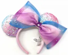 【中古】アクセサリー(非金属) ミニーマウス(ピンク×ブルー×パープル/ビジュー付き) カチューシャ 「ディズニー ミッキー＆フレンズ・グランドセレブレーション」 香港ディズニーランド限定