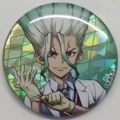 【中古】バッジ・ピンズ 石神千空(描き下ろし) ホログラム缶バッジ 「キャラ福くじONLINE TVアニメ Dr.STONE」 E-1賞