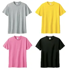 PrintstarTシャツ　Mサイズ4枚組　無地　デイジー＆ピンク＆グレー＆ブラック　新品未使用