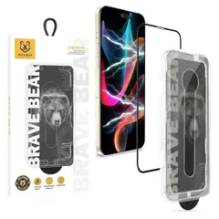 プレミアムガラスフィルム iPhone 覗き見防止 保護フィルム + カメラフィルム セット ガイド枠付き 簡単貼り付け 日本メーカー (レギュラー, 14) [レギュラー] [14]