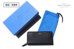 新品 スマイソン SMYTHSON パナマラウンドジップ長財布　Panama Large Zip Around Purse　ネイビー イタリア製