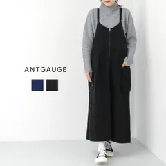 [50%OFF] アントゲージ Antgauge 9ozデニムフレアサロペットワンピース GE493 ボトムス ジャンスカ 無地 Aライン ミモレ丈 レディース [返品・交換不可]のサムネイル