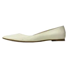 MANOLO BLAHNIK(マノロブラニク) フラットシューズ 6 1/2 レディース - アイボリー レザー