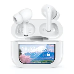 イヤホン Bluetooth ワイヤレスイヤホン【2026年新登場】 Bluetooth5.4 多機能タッチスクリーン ANC 対応 AIスマート IPX7防水 ENC通話 最大48時間再生 ブルートゥースイヤホン HiFi音質 接続瞬時 T 1f2eb74a