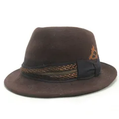 K■ラカル/RACAL 中折れウールハット 帽子【58cm】茶/MENS■43【中古】のサムネイル