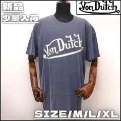 【新作】【VONDUTCH／ボンダッチ・ロゴTee（ブルー）】ストリートファッション HIPHOP ラッパー Y2K B-BOY アメカジ LA ロサンゼルス M L XL 半袖 夏 メンズライク ユニセックス プレゼント 新品未使用 少量入荷 VND9のサムネイル