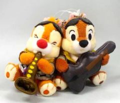 [중고] 봉제 인형 칩 & 데일 봉제 인형 배지 [디즈니 록 어라운드 더 마우스] 도쿄 디즈니 랜드 한정