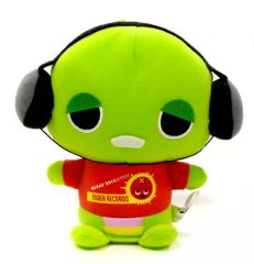 【中古】ぬいぐるみ デビガチャピン(ヘッドホン) 音に反応ヘッドバンキングぬいぐるみ 「デビガチャピン＆デビムック×タワーレコード」