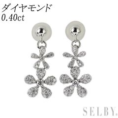 パヴェダイヤモンド 18金 0.60カラットピアス 両耳 - メルカリ