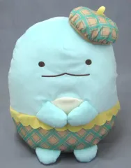 【中古】ぬいぐるみ とかげ おめかしチェックぬいぐるみXL 「すみっコぐらし」