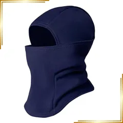 【新品】 [JEELAD] 子供用 ネックウォーマー 目出し帽 フェイスカバー キッズ バラクラバ ヘッドウェア 裏起毛 冬 防寒 防風 通勤 通学 アウトドア スキー スノボ 釣り バイク 登山 自転車 男の子 女の子 (01 ネイビーブルー) 0