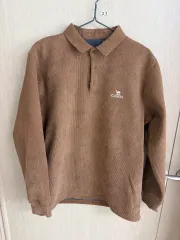 キャメル ブラウン 起毛 ゴージ カラーTシャツ 2XL