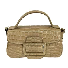 ザラ ZARA クロコ型押し チェーンショルダーバッグ レディース 表記無 