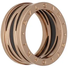 【中古】 BVLGARI ブルガリ ビーゼロワン デザインレジェンド リング 指輪 K18PG 750 セラミック ロゴ メンズ レディース 26009921 AOのサムネイル