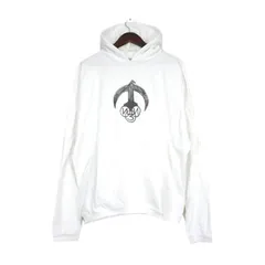 イージー Yeezy × ゴーシャ ラブチンスキー Gosha Rubchinskiy 【 Crescent Hoodie 】 パーカー ホワイト フロントロゴ フーディ f28892のサムネイル