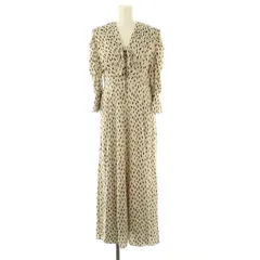 スナイデル SNIDEL ビッグカラークラシカルワンピース 総柄 1 アイボリー 黒 /MI ■OS