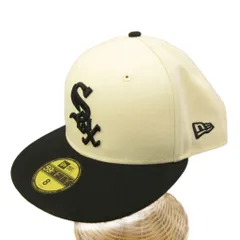 ニューエラ NEW ERA 59FIFTY 2Tone Classic シカゴ・ホワイトソックス キャップ 帽子 13366501 63.5cm 白 ホワイト 黒 ブラック