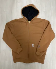 Carhartt カーハート フーディー ジップアップ レイン ディフェンダー ブラウン S (オーバーサイズ L) 新品