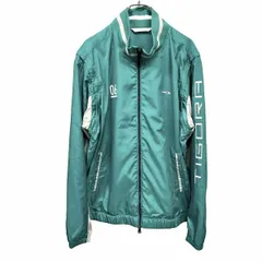 【中古】[印象A] TIGORA ティゴラ ジャケット メンズ XL LL グリーン 緑×グレー系×白×黒 ポリ100% 内ポケット無し 薄手 メッシュ系裏地 袖脱着可 ダブルジップ ハイネック 長袖のサムネイル