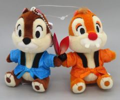 [중고] 봉제인형 칩 & 데일 (뉴이어 코스튬 2021/단) 봉제인형 배지 [디즈니] 도쿄 디즈니 리조트 한정