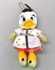 【中古】ぬいぐるみ デイジー・ダック(ファンタジーランド・フォレストシアター/ホワイト×ゴールド) ぬいぐるみバッジ 「ディズニー」